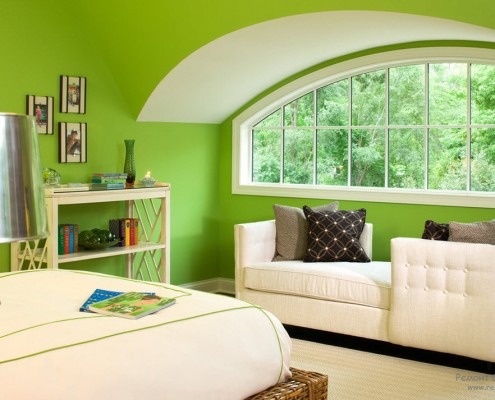 Спальня зеленая