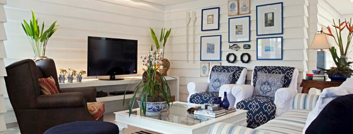 Суперсовременный и модный интерьер зала в квартире