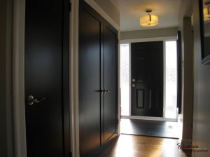 Темные двери в интерьере