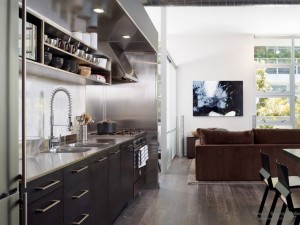 Разно уровневый потолок кухни