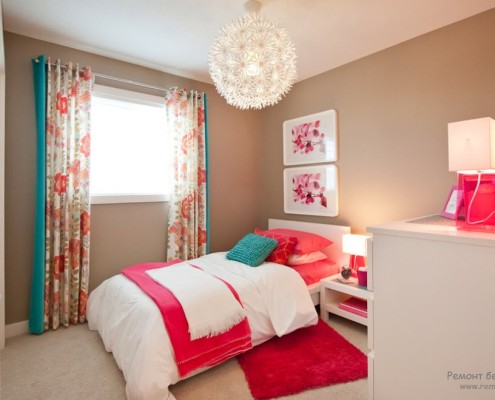 Розовый дизайн комнаты