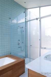 Бирюзовые мотивы для ванной комнаты