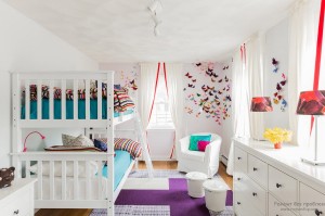 Детская комната с бабочками