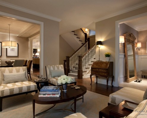 Гостиная в бежевом цвете