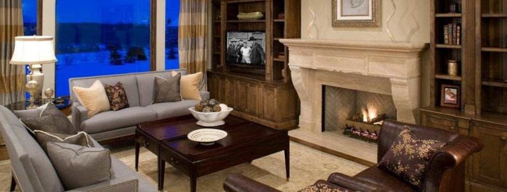 Бежевая гостиная