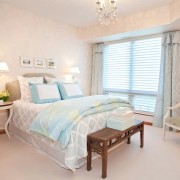 Сочетание бежевого и голубого в интерьере