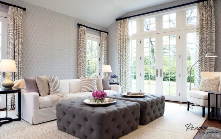 Серые и коричневые обои в интерьере 2015: создания элегантного дизайна ...