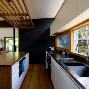 Большие окна в матовых кухнях