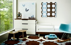 Детская в коричнево-голубом варианте