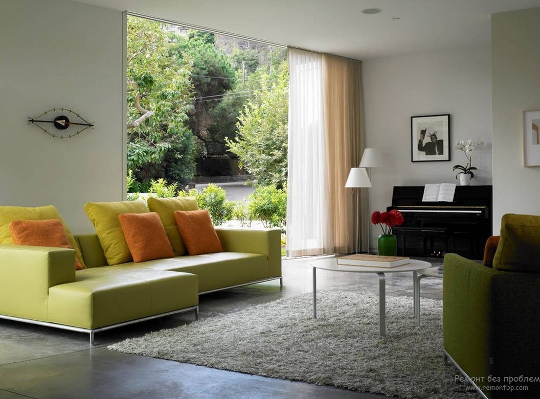 Зеленый мягкий уголок