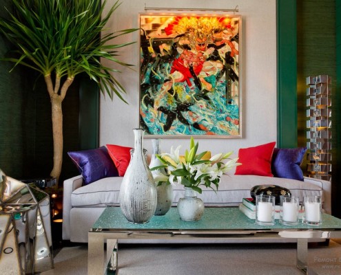 Смешение белого и зеного