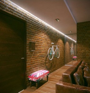 В коридоре не стоит выполнять дизайн в мрачных тонах, особенно, если он узкий и длинный