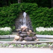 Астильба у фонтана