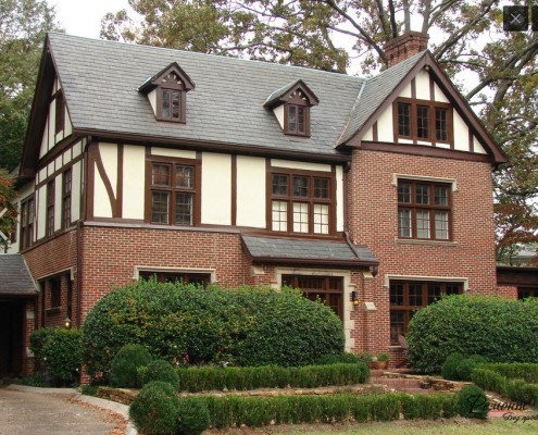 Кирпичная кладка на 1 этаже