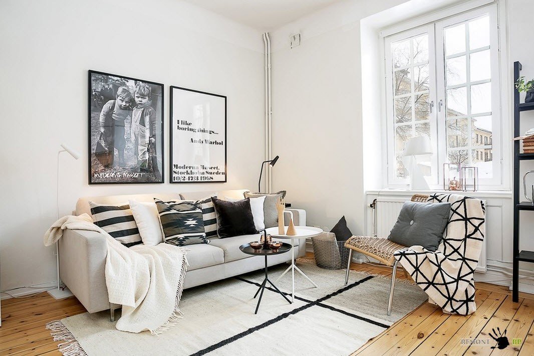 Контрастный интерьер