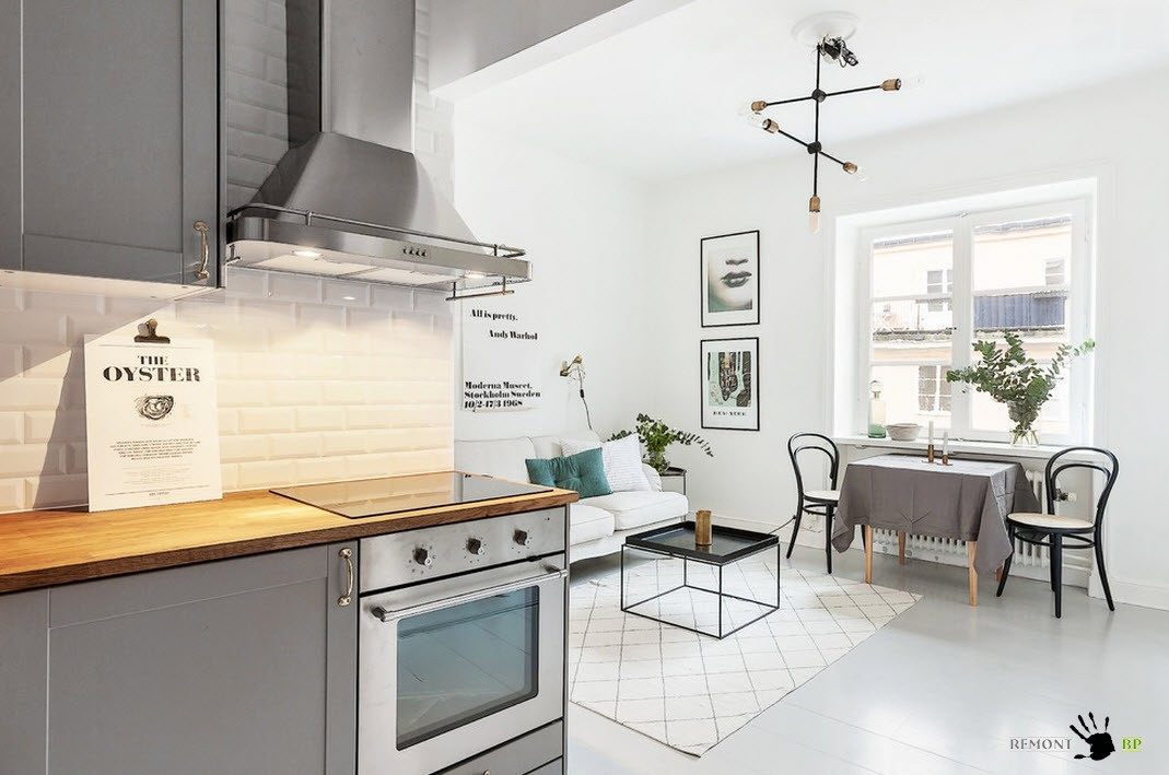 Контрасты в гостиной