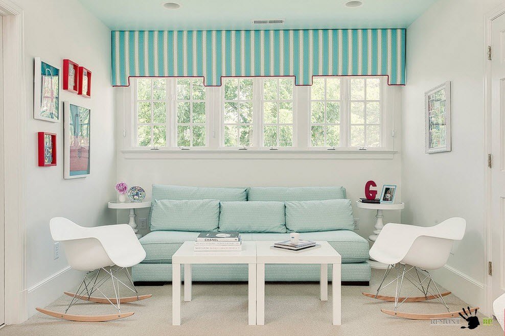 В бело-голубых тонах