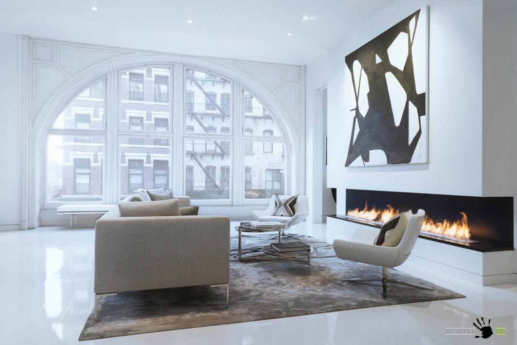 Огромное арочное окно