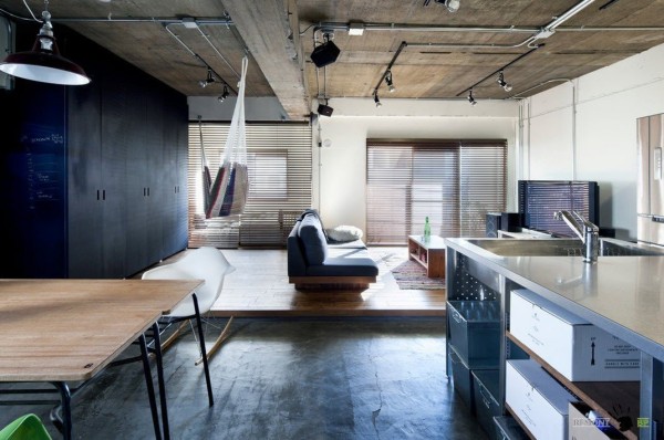 Зона гостиной на помосте