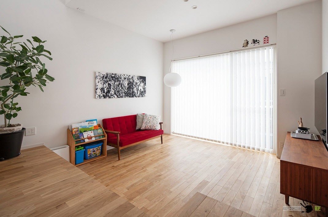 Светлый дизайн гостиной