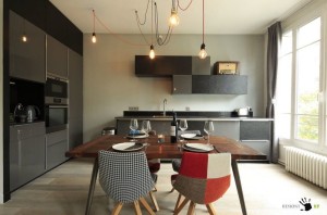 Современный интерьер кухонного помещения