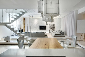 Белоснежная гостиная в киевском частном доме