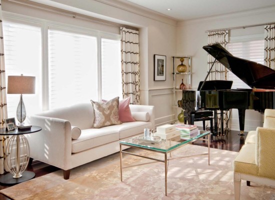 Горизонтальные жалюзи и шторы с орнаментом