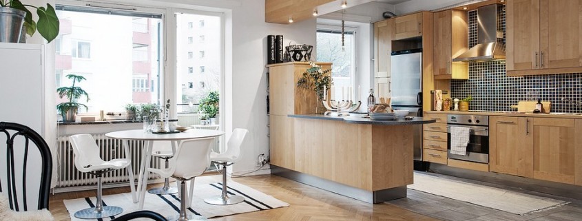 Скандинавский стиль в современной шведской квартире