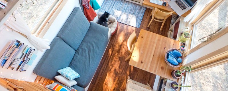 Интерьер американского передвижного домика-прицепа