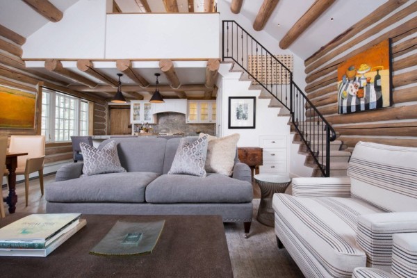 Оригинальное использование бревен