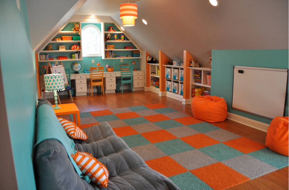 Яркий дизайн детской комнаты