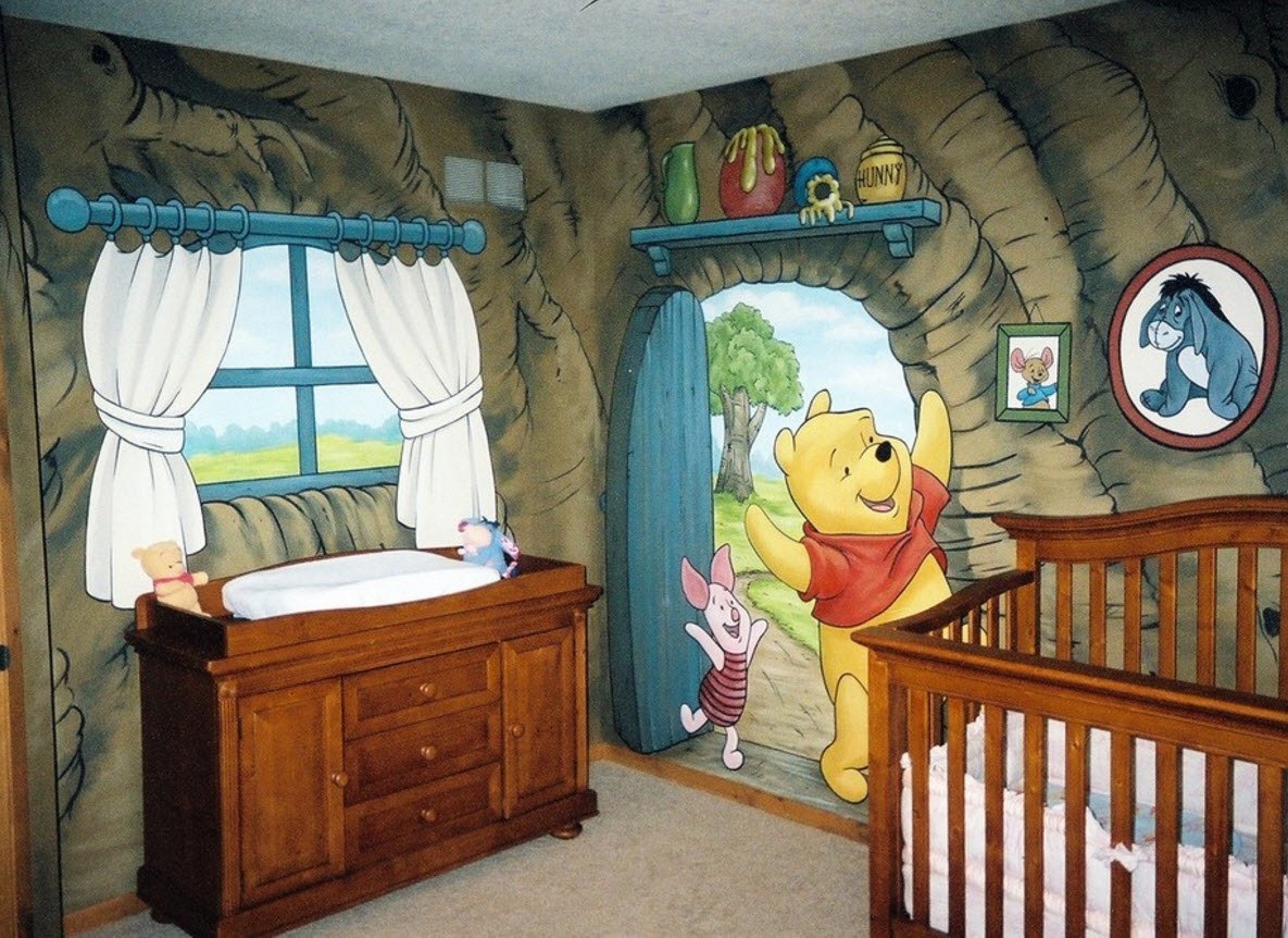 Роспись комнаты для младенца