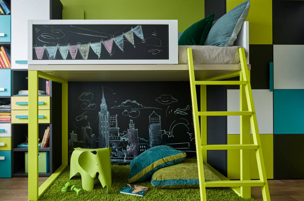 Яркий дизайн для комнаты ребенка