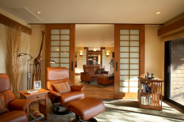 Раздвижные двери до потолка