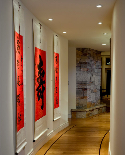 Акцент на каменную отделку