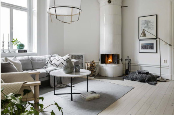 Светлый и теплый интерьер