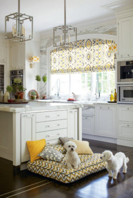 Акцент на тканевый декор