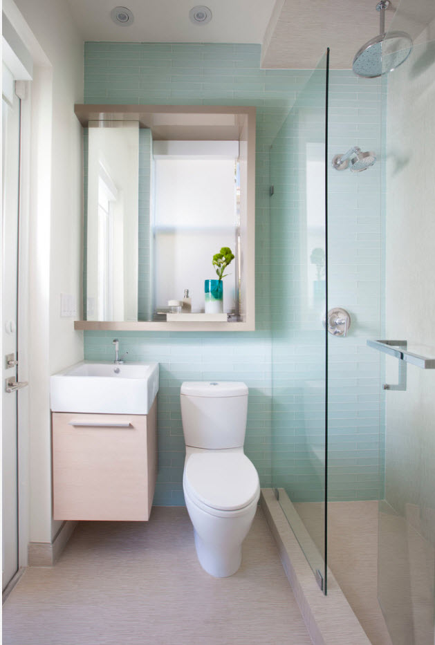 Навесной шкафчик с зеркалом