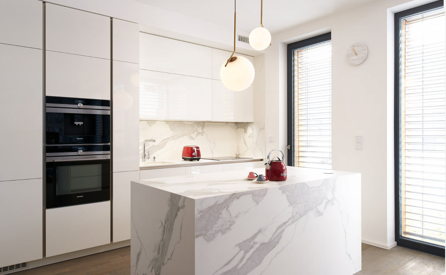 Линейная планировка и остров