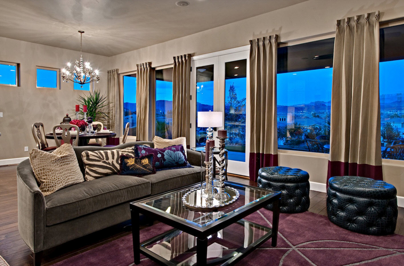 Гостиная с панорамными окнами