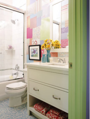 Пестрое оформление фартука