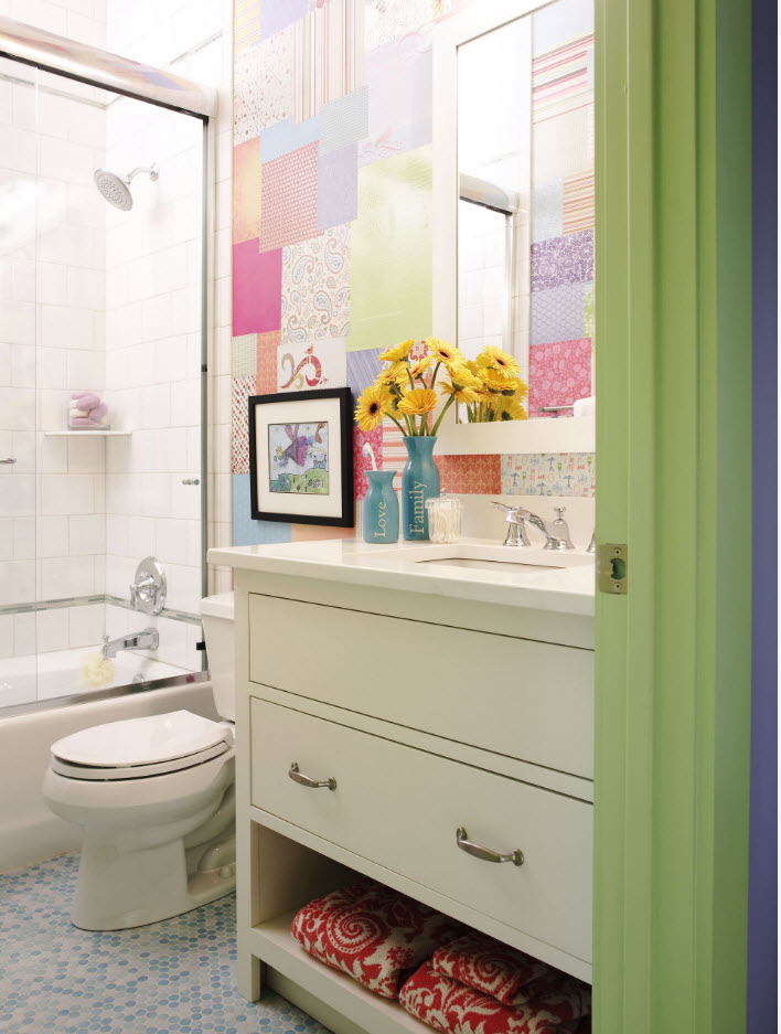 Пестрое оформление фартука