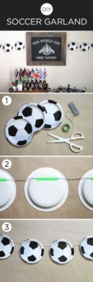 Футбольные мячи из тарелок