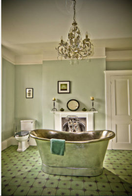 Ванная в фисташковых тонах