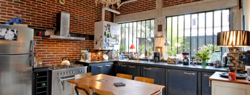 Дизайн кухни в стиле лофт