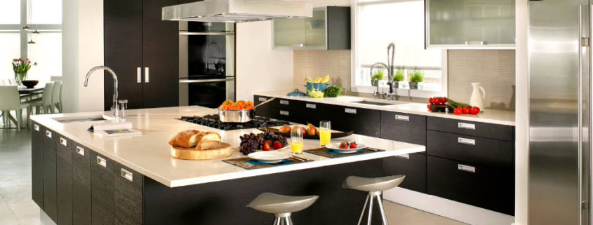 Цвет венге в интерьере современной кухни