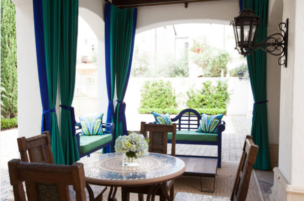 Малахитовые шторы