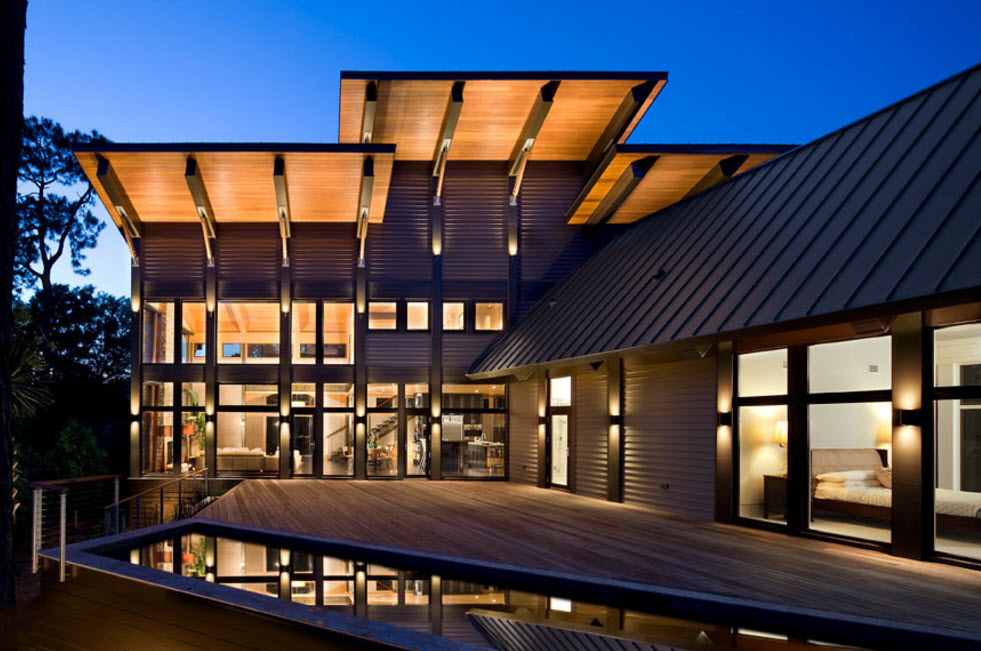 Подсветка крыши