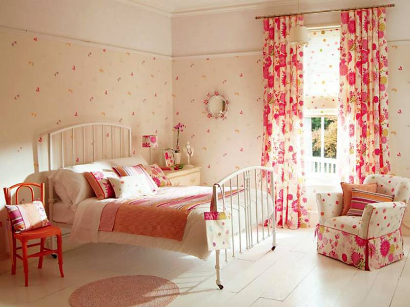 спальня в розовых тонах