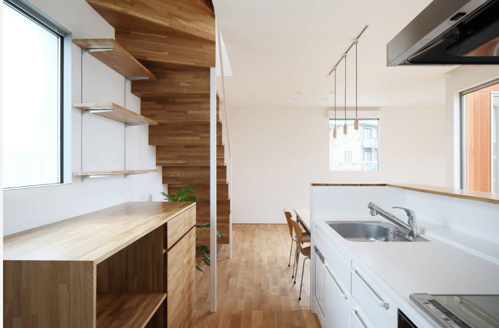 Сочетание белого и древесного